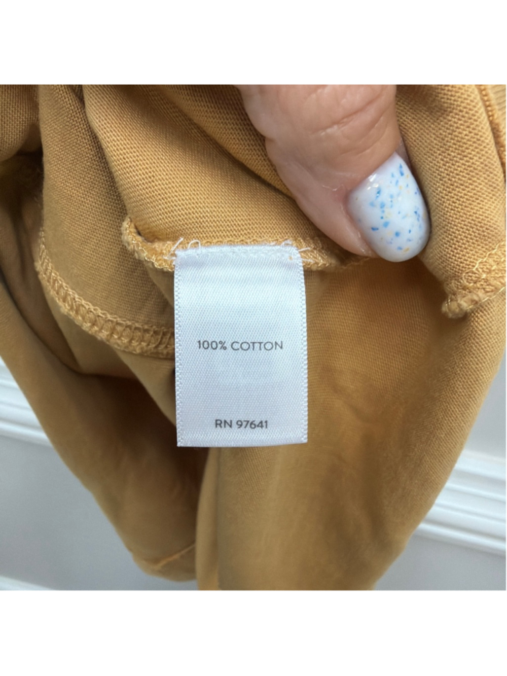 PureJill Easy Knit 2 Pocket Mustard Yellow Dress Sz Small! - Picture 6 of 6